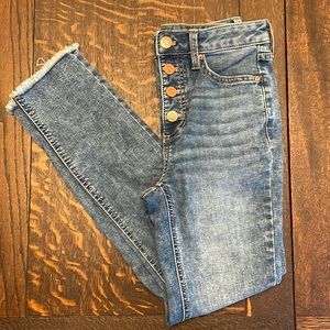 Lauren Conrad Skinny Jeans Button Fly Size 2